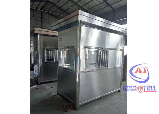 Configuración del aire acondicionado de la cabina de billetes modular de acero inoxidable completo Uso cerca del mar