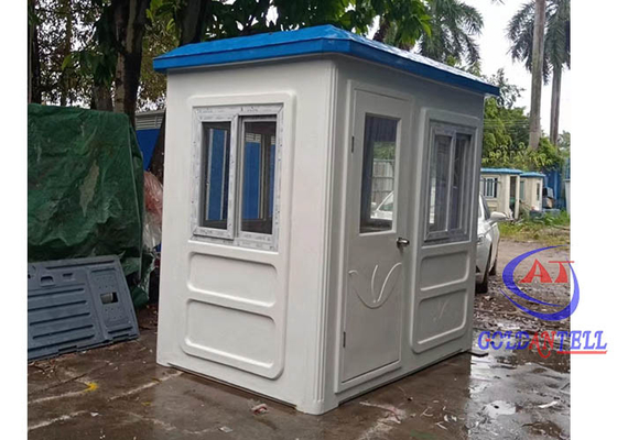 Casa de guardia prefabricada de fibra de vidrio, habitación para 2 personas, fácil y sencilla instalación