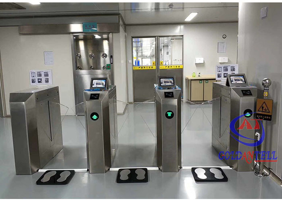 Puerta giratoria de colgajo bidireccional 3 canales para control de acceso seguro