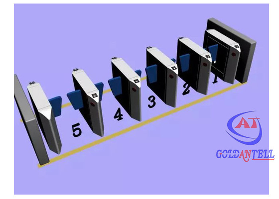 Puerta de barrera automática de colgadura de alta seguridad con reconocimiento de huellas dactilares / rostro
