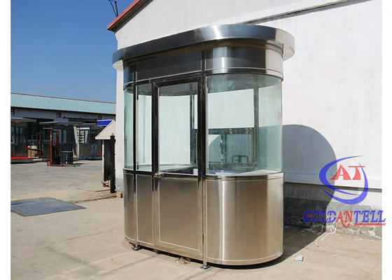 Casa prefabricada moderna de acero inoxidable Cabina de seguridad impermeable Estación de bajo costo Sala de guardia prefabricada