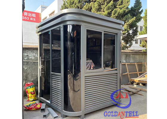 Tamaño y color personalizados Cabina de seguridad portátil Canal de acero Estructura de vidrio templado