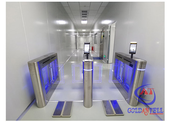 Turnostil de seguridad para peatones inteligentes Turnostil de control de acceso de cara impermeable