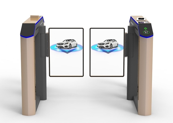 304 SS Puerta de velocidad rápida girasol para seguridad y control de acceso Alta velocidad 35-40 personas por minuto con puerta publicitaria