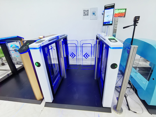 Reconocimiento facial Puerta giratoria de alta seguridad Lector de tarjetas RFID biométrico de paso rápido