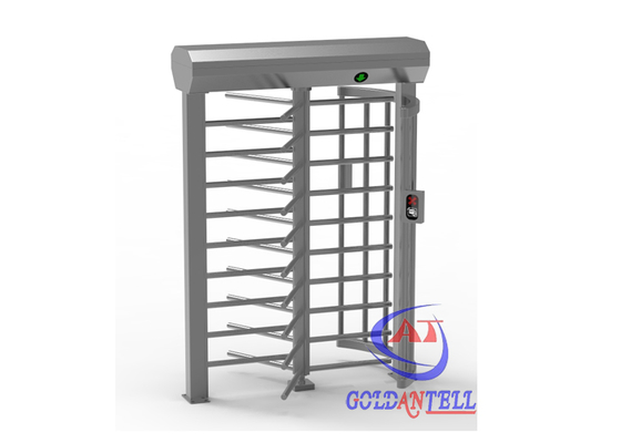 Torniquete de altura completa para interiores/exteriores con lector de tarjetas o sistema de control de acceso múltiple
