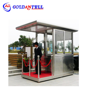 Exterior de seguridad móvil puesto de guardia de acero inoxidable impermeable