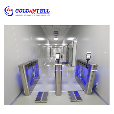 Torniquete oscilante de acero inoxidable 304 con acceso por reconocimiento facial