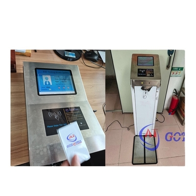 Puerta ESD con lector de tarjetas RFID de 8 pulgadas de pantalla
