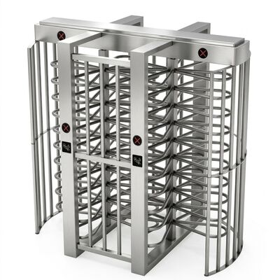 Four-arm 90 Degree Full Height Turnstile Heavy Duty Solenoid Locking High Security Gate for Military and Power Plant CE