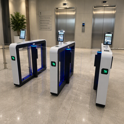 Código QR Reconocimiento facial Barrera de oscilación automática Velocidad Tarjeta giratoria Membresía Gimnasio Edificio de oficinas