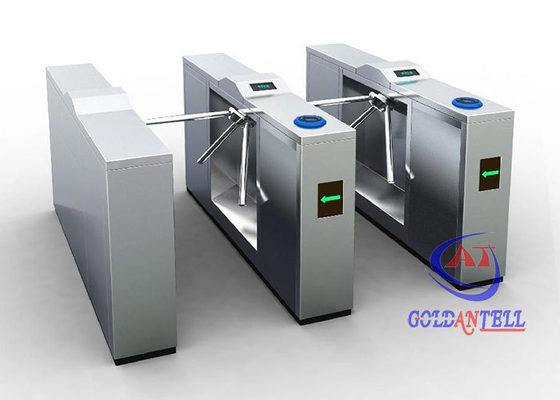 Torniquete biométrico contrario giratorio resistente a la corrosión del trípode del acceso con el sistema de Rfid del metro