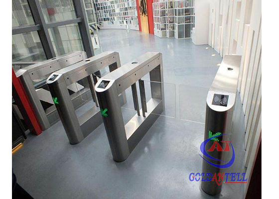 Acceso cómodo amplio de las tarjetas del golpecito de la biblioteca del paso libre del torniquete los 90CM de la puerta de oscilación de la altura de la cintura