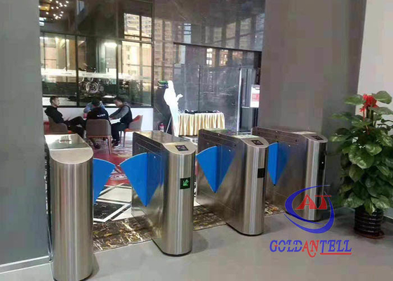 Sistema de acero inoxidable del control de acceso de Edestrian de la puerta de alta velocidad de la barrera para el restaurante Pasillo