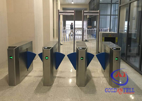 Puerta peatonal impermeable de la barrera de la entrada de la seguridad IP54 con RFID automático LED Ditector