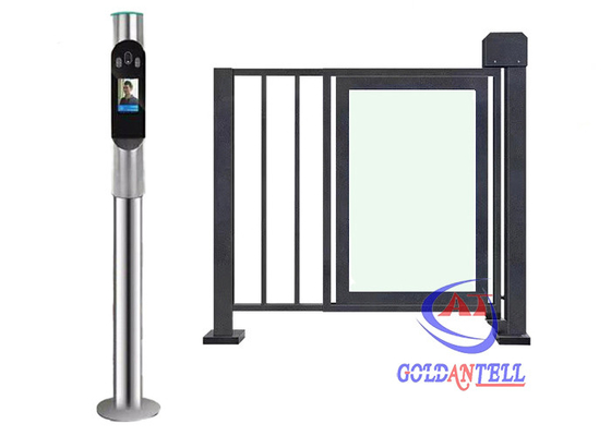 Torniquetes termales del control de acceso de la puerta del reconocimiento de cara del escáner con la barrera de la cerca de la prenda impermeable de la cámara