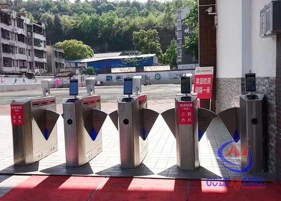 Puerta de la barrera de la aleta del reconocimiento de cara de la alta seguridad RFID