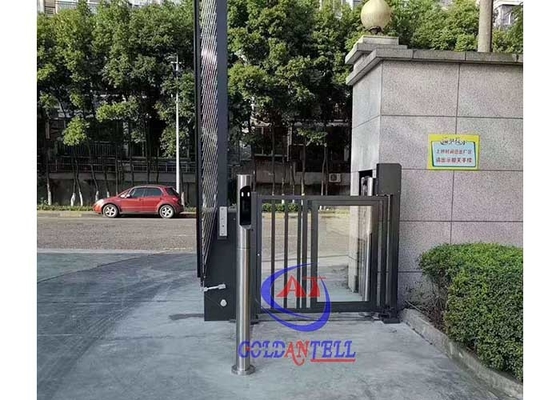 El código de barras elegante de la cara de la media altura identifica la publicidad de los torniquetes del equipo para los estacionamientos comerciales