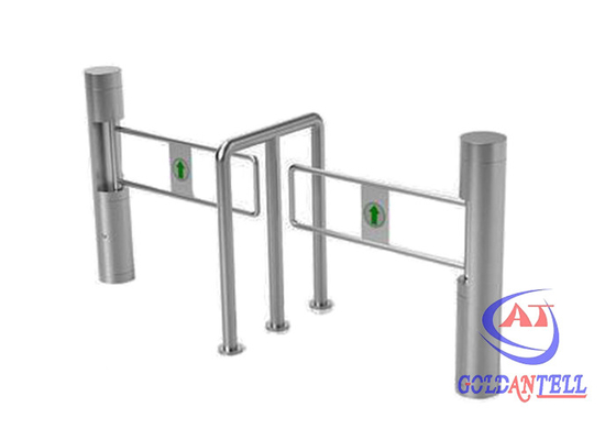 Supermercado de un solo sentido Swing manual Puerta giratoria peatonal de 90 cm de largo Canal