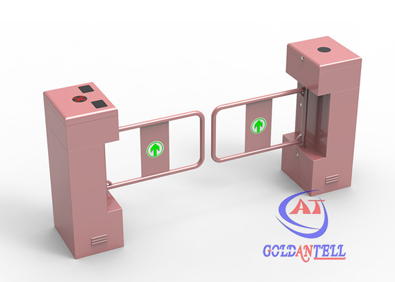 Puerta del torniquete del oscilación del brazo del lector de tarjetas del Esd RS485 SUS304 los 90cm