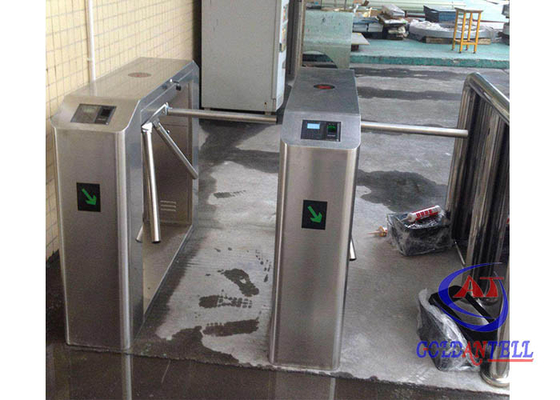 Boleto del RFID que cuenta el sistema de la puerta del rodillo del lector de huella dactilar de la puerta de la barrera del torniquete del trípode 3