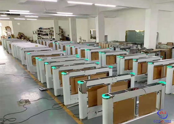 Stainless Steel Rectangular Security Turnstile Gate Bi Directional For Indoor / Outdoor