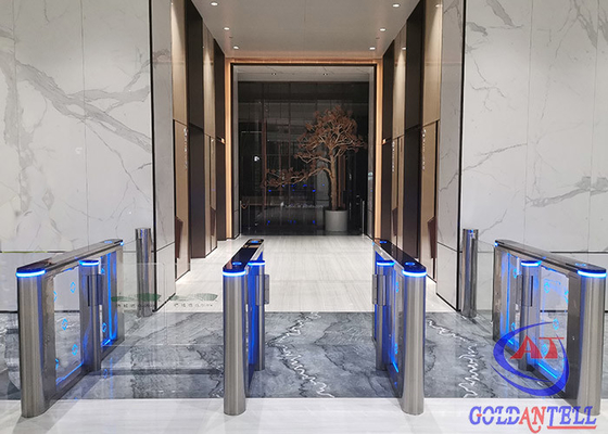 Reconocimiento de cara del torniquete de la puerta de oscilación del código de barras del RFID QR para los hoteles