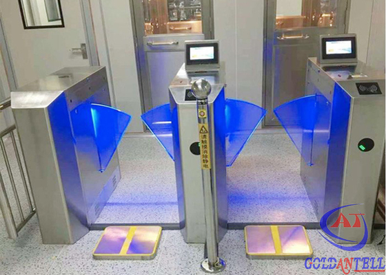 puerta peatonal inteligente de la barrera de la puerta del brazo SUS304 IP54 ESD de los 51cm