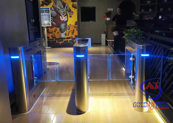 Control de acceso hasta la cintura del torniquete RFID de la puerta de oscilación de la seguridad del gimnasio
