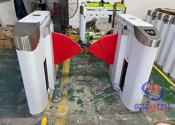 Mantenimiento durable de la velocidad 0.3s de la aleta de la puerta biométrica del torniquete con la luz del LED