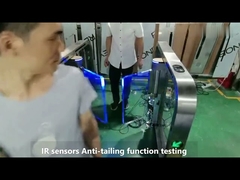 GAT-621 Diseño delgado Código QR NFC tarjeta de control de pase Puertas de velocidad para peatones rfid rápido para gimnasio