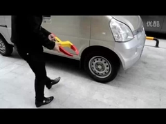 L1 Antiderocho A prueba de golpes Ajustable 8 agujeros 48cm Cerradura de abrazadera de ruedas de automóvil