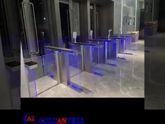 GAT-672 Escáner óptico de rostro Puerta de barrera de oscilación RFID Sistema de barrera de paso bidireccional