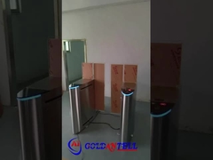 GAT-632 Alta seguridad Barrera corredera de acero inoxidable Puerta de seguridad Mecanismo de puerta huella digital