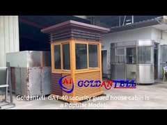 Estructura de acero en forma Cabina de seguridad tamaño y color personalizados aislamiento térmico Amigable al medio ambiente