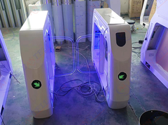 Color de logotipo personalizado disponible Puertas de barrera de oscilación de alta seguridad 304 de acero inoxidable