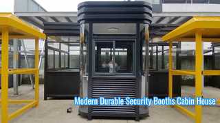 Modernas cabinas de guardia de seguridad de acero prefabricadas
